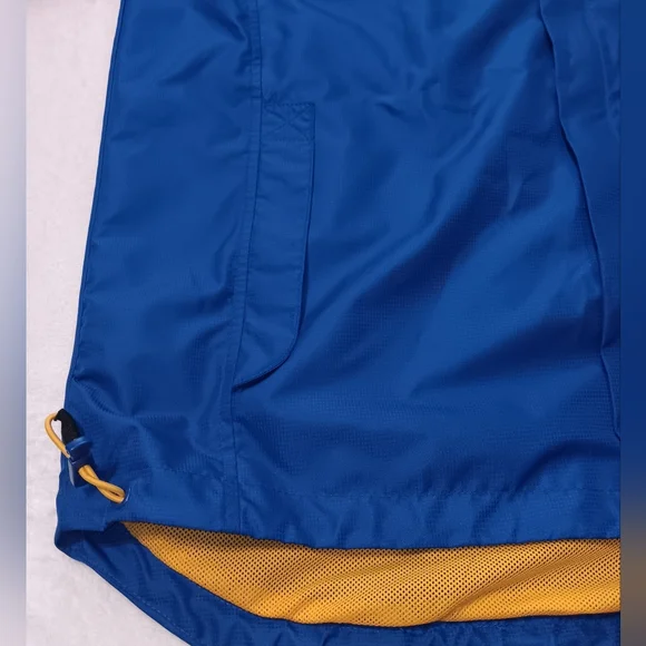 Starter Vented‎ Windbreaker Rain Jacket Mens Medium Blue Full Zip Polyester